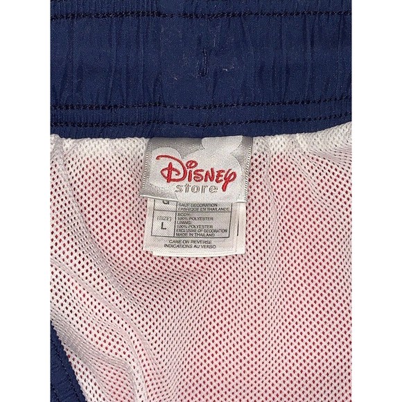 Disney‎ Mickey Mouse Mens Red Swim Surf Board Trunks Elastic Shorts Size Large L - Picture 3 of 7